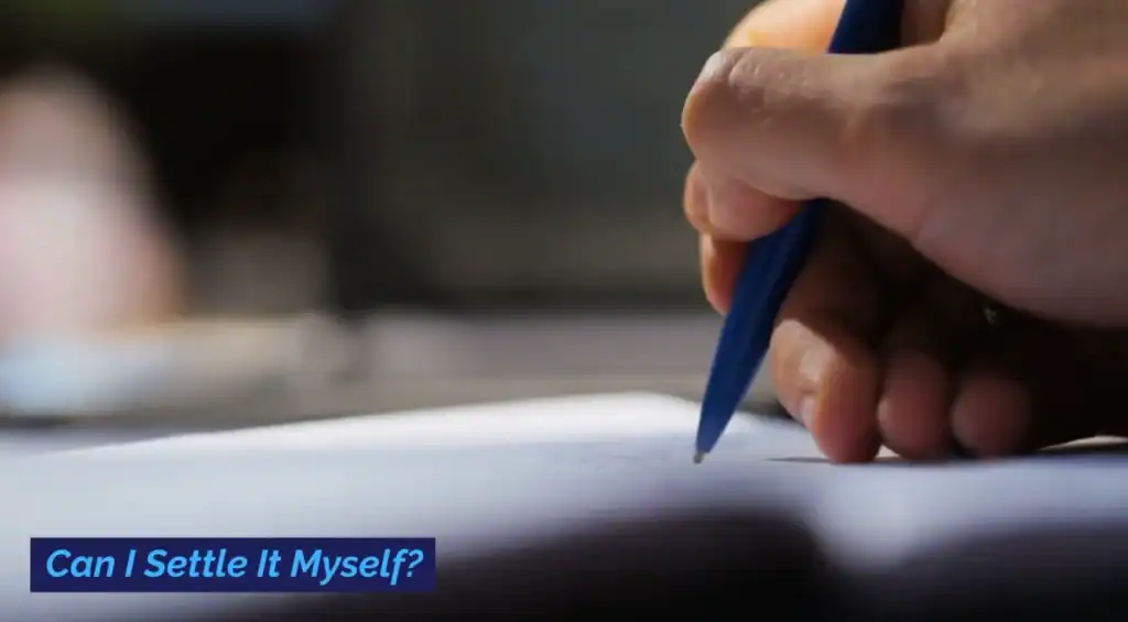 can I settle myself