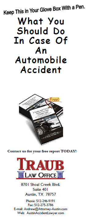 what should I do in case of an automobile accident