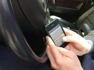 distracted driving accident image