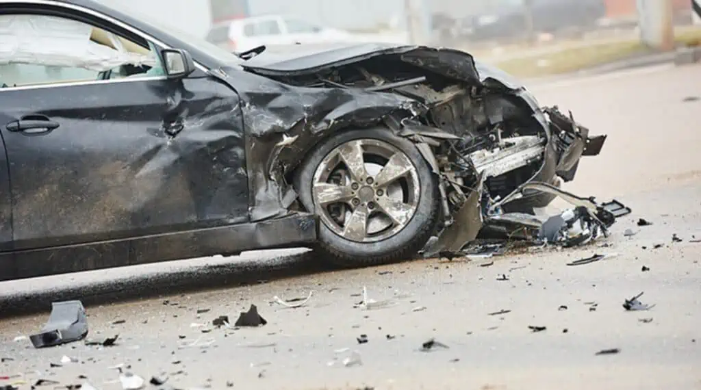 car damage from an accident