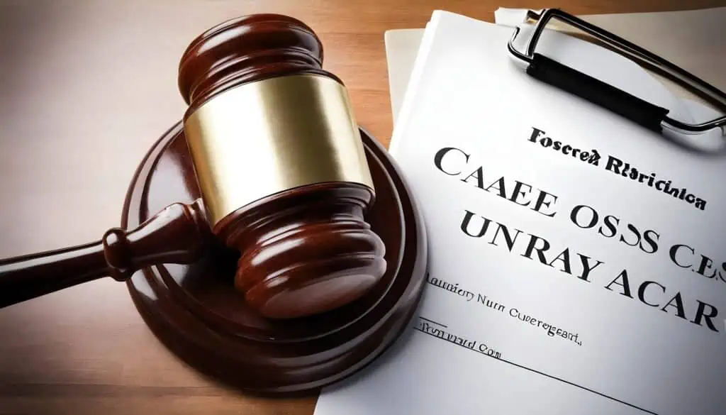 Austin brain injury lawyers A picture of a case file and a mallet