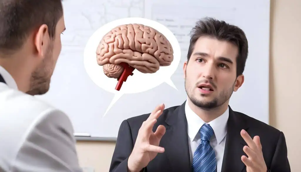 Austin brain injury lawyers Austin brain injury lawyers explaining a case to their client.