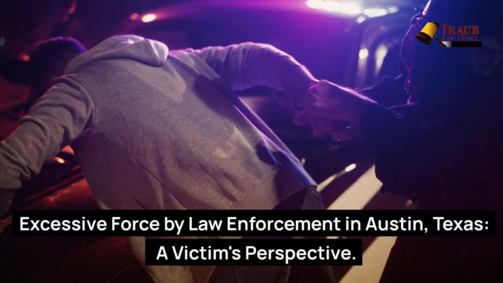 Male victim of police brutality and excessive force