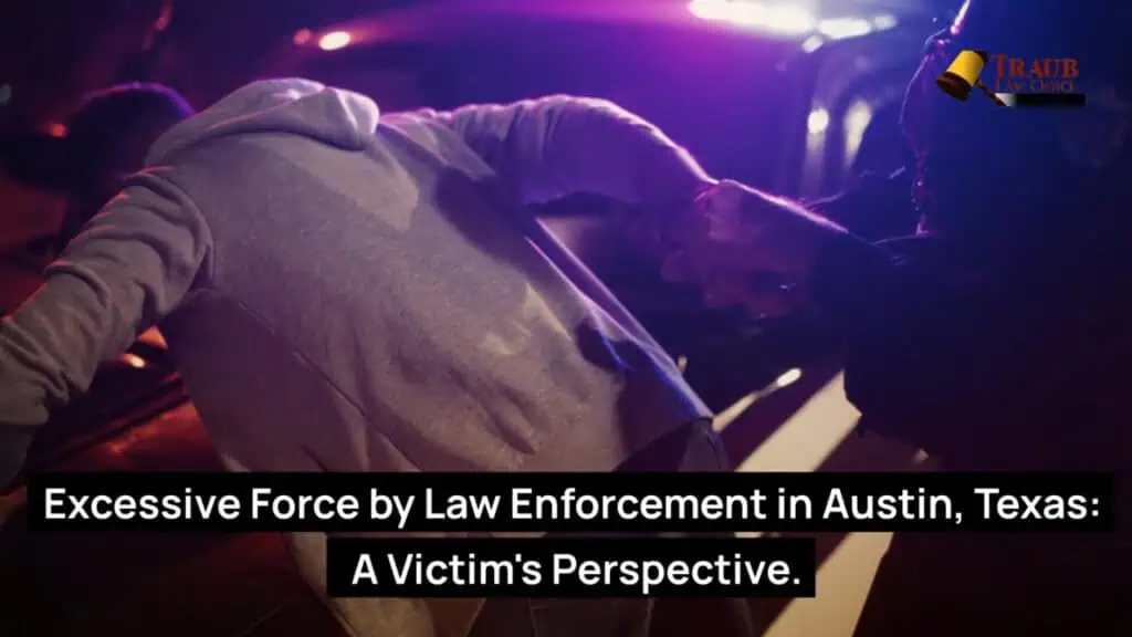 Male victim of police brutality and excessive force