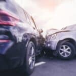 Collision between two cars