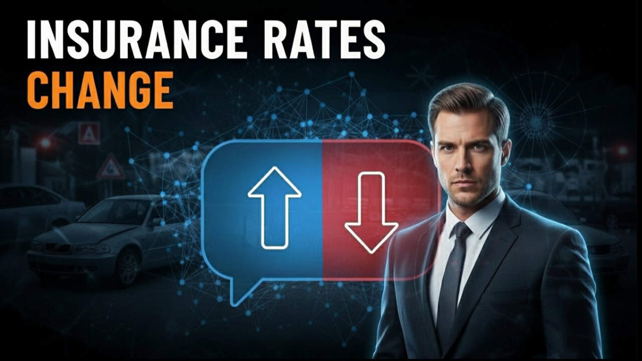 Graphic analyzing the question: How Much Does Insurance Go Up After an At-Fault Accident in Texas?